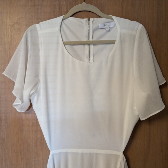 Garden Bliss White Cutout Maxi Dress - Picture 4 of 5